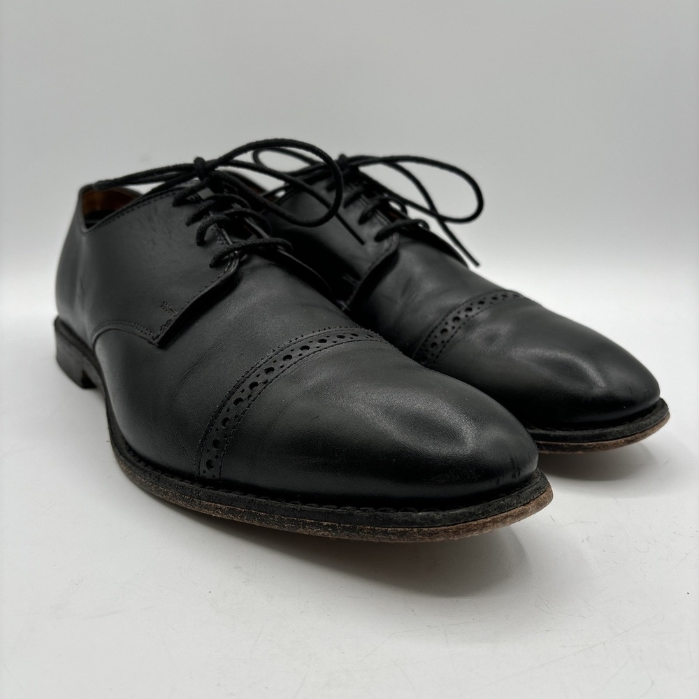 Allen Edmonds BOULEVARD Men's Size 12 B Leather Cap Toe Dress Shoe Black 7482